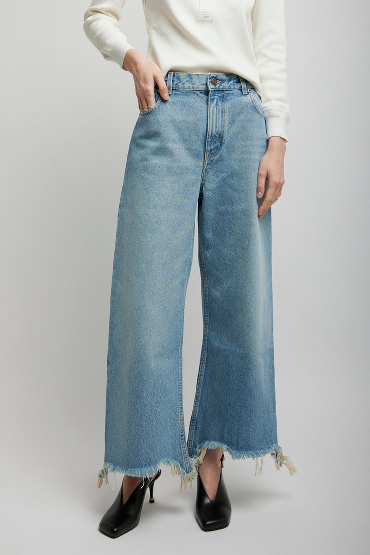 Iced blue trousers
