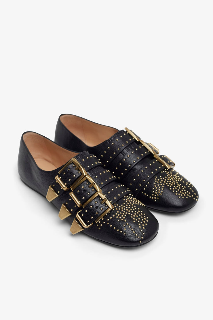 Susan black flats