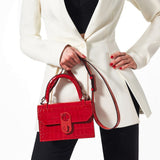 Elisa top handle S leather bag