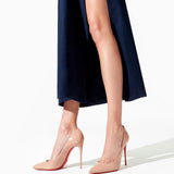 Kate 100 beige patent pumps