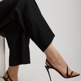 Rosalie 100 black leather sandals