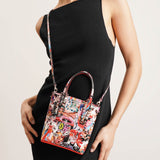 Cabata mini patent tote bag