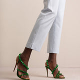 Spikita strap spinach laminato sandals