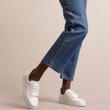 Elo Loubi white leather sneakers