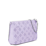Loubila lilac patent pouch