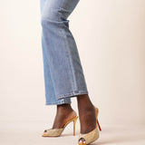 Me Dolly 100 gold crystal mules