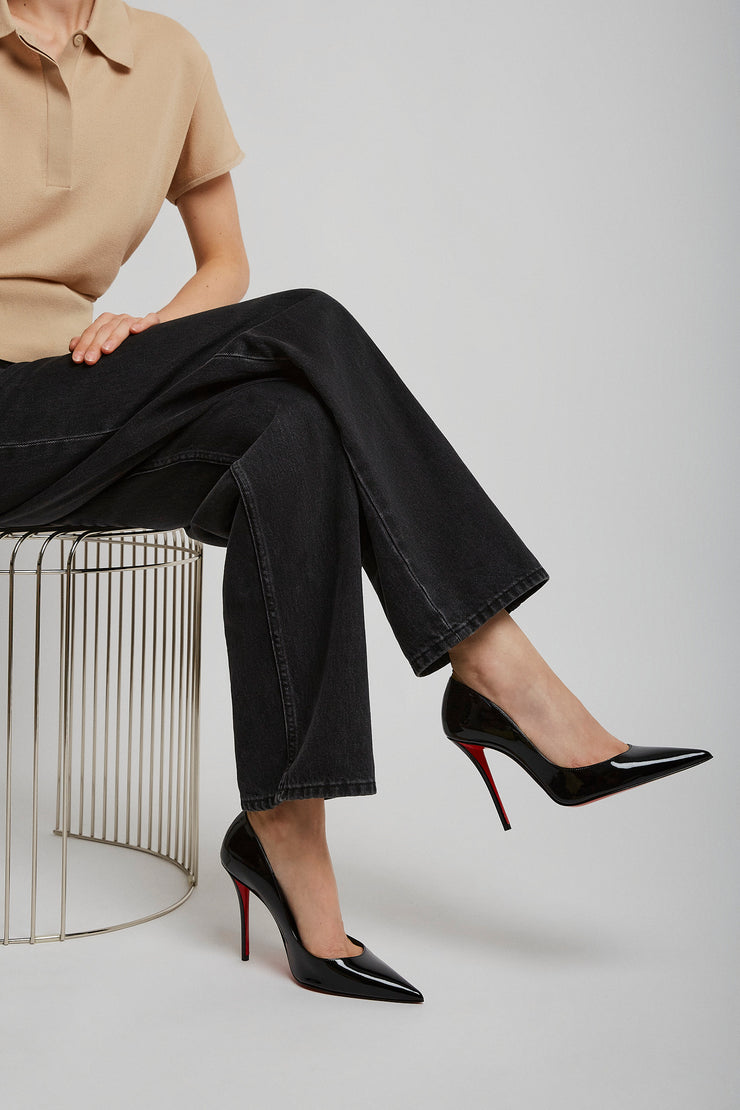 Miss Z 100 black patent pumps