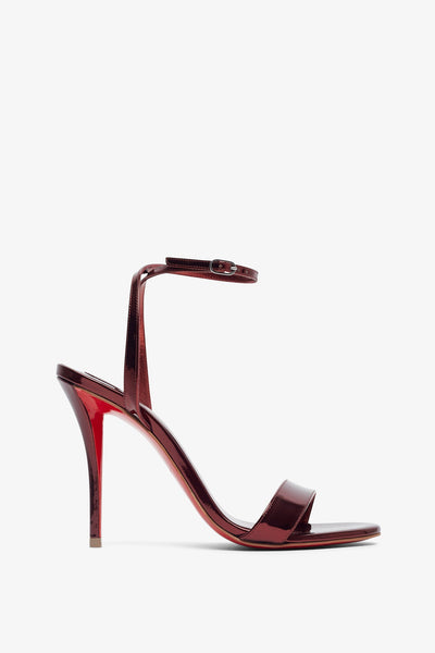 Miss Z 100 red metallic sandals