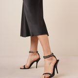 G woven black sandals