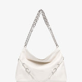 Voyou medium white chain bag