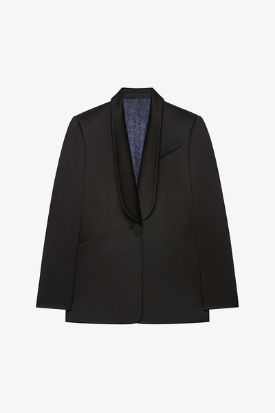 Black smoking jacket