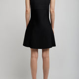 Sailer color black short dress