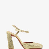 Charlotte 95 yellow crystal pumps