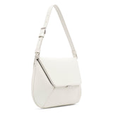Ami Spazzolato white leather bag