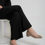 Roundy 25 beige patent pumps
