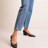 Velia 55 black leather pumps