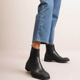 Garden rubber-trimmed leather chelsea boots