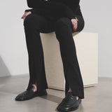 Canal black leather loafers