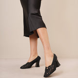 Raffaella embroidery pumps