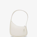 Half Moon ivory leather bag