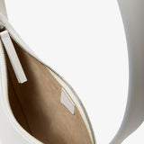 Half Moon ivory leather bag