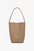 Small N/S Park taupe leather tote bag