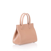 Dark nude leather mini tote