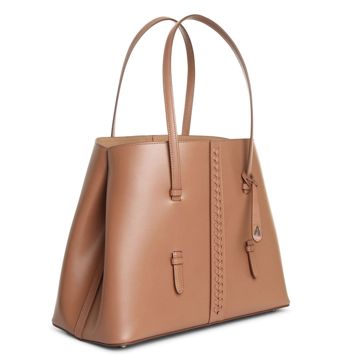 Mina 32 sahara leather tote bag