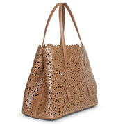 Mina 32 dark nude tote bag