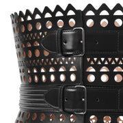 Le Corset black leather belt