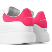 White and peony pink classic sneakers