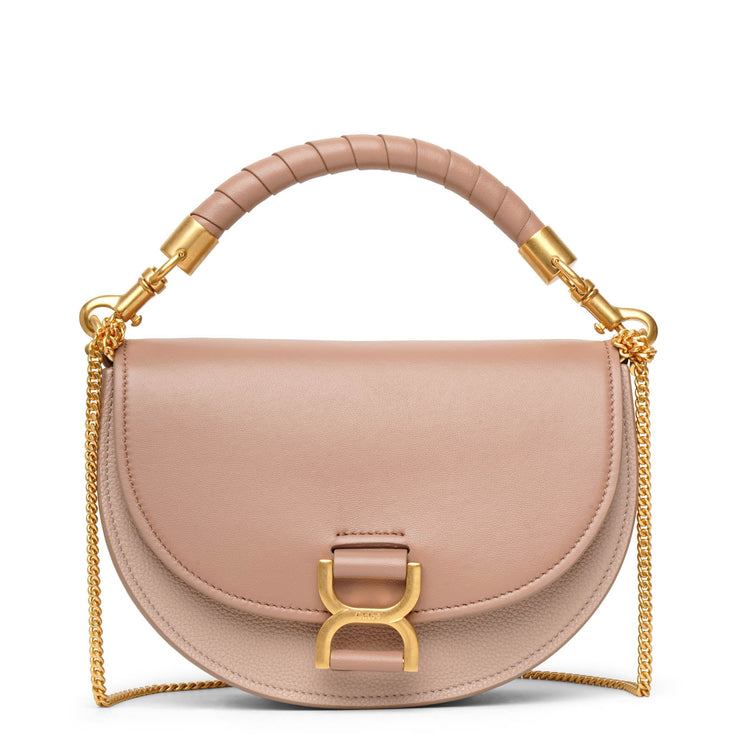 Marcie blush leather crossbody bag