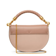 Marcie blush leather crossbody bag