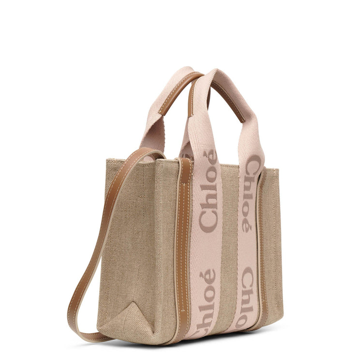 Woody small blush canvas bag