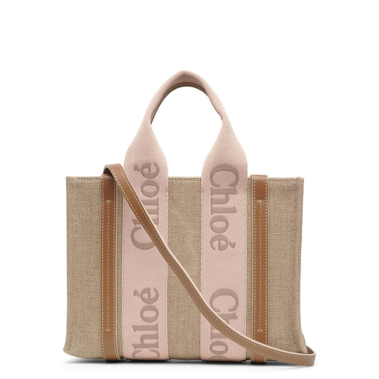 Woody small blush canvas bag