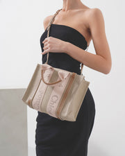 Woody small blush canvas bag