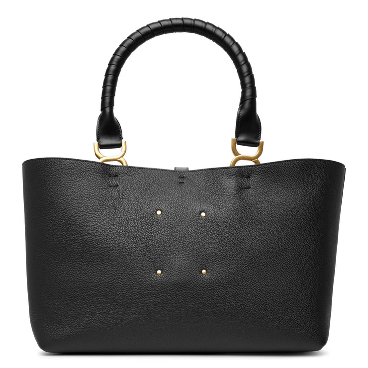 Marcie tote black leather tote bag