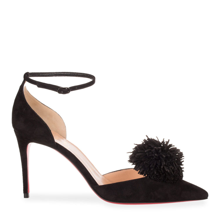 Tsarou 85 black suede pump