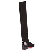 Trebiba black stretch knee boot