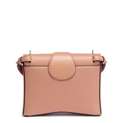 Rubylou small nude leather bag