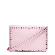 Loubiclutch pink leather clutch