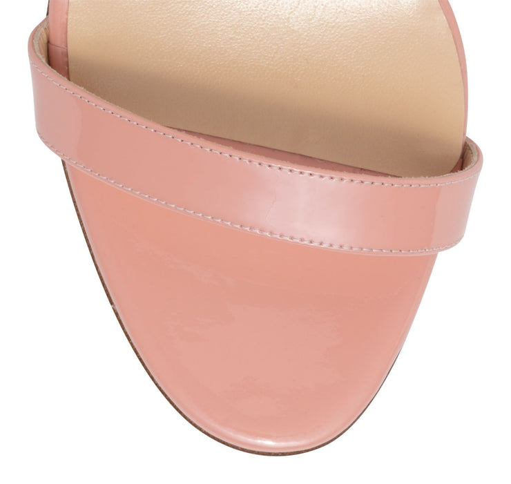 Jonatina 85 light pink patent sandals