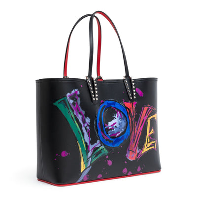 Cabata love print tote bag