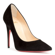 Alminette 100 black suede pumps