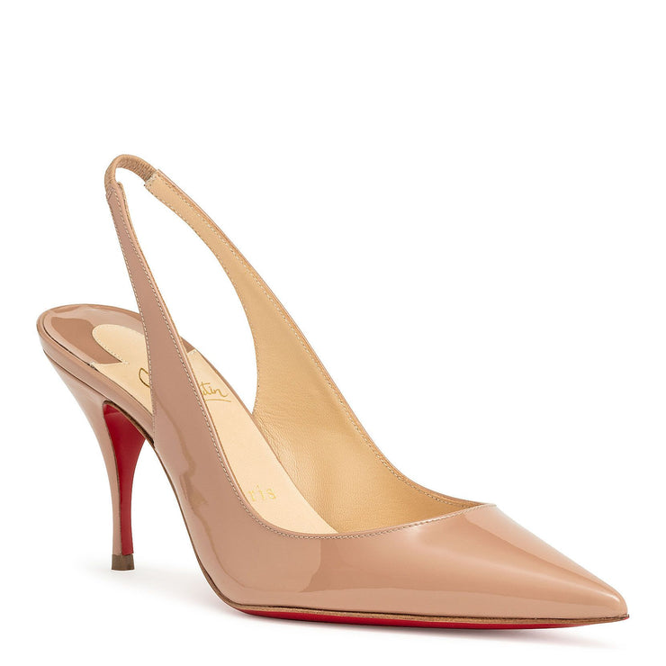 Clare sling 80 patent beige pumps