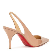 Clare sling 80 patent beige pumps