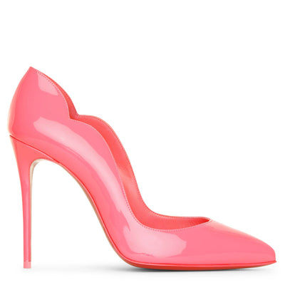 Hot Chick 100 pink patent pumps