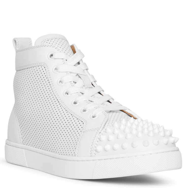 Lou Spikes perforated leather sneakers