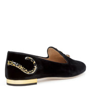 Black 10 velvet flats