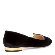 Black 10 velvet flats